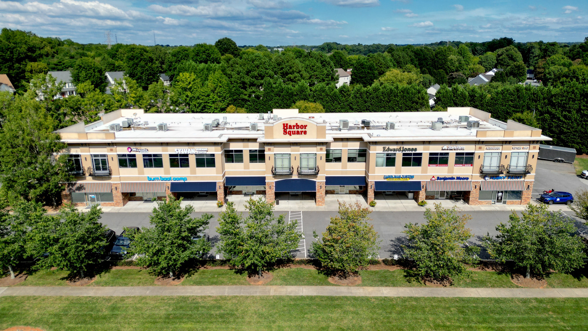 Original aerial photograph of Harbor Square at 491 Williamson Road in Mooresville, North Carolina